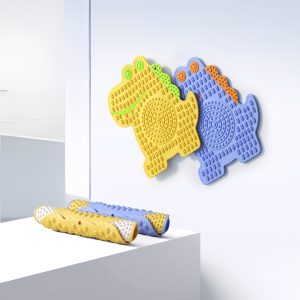 SILIVEX Dinosaur Silicone Massage Acupressure Board for Sensory Play