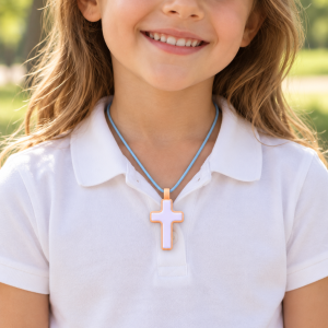 SILIVEX Children’s Cross Silicone Pendant – Lightweight Wearable Accessory